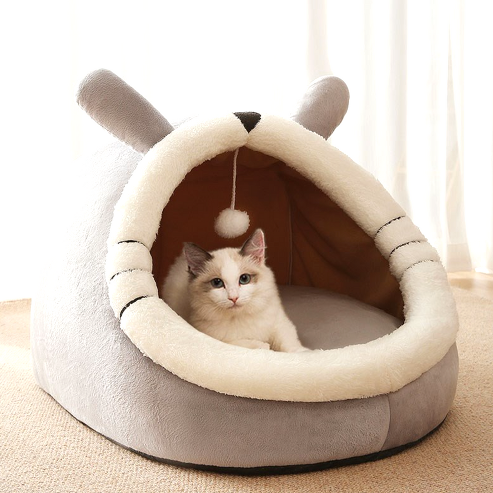 강아지 하우스 고양이 숨숨집 침대 애견 텐트 파워쿠션 호박숨숨집 중형