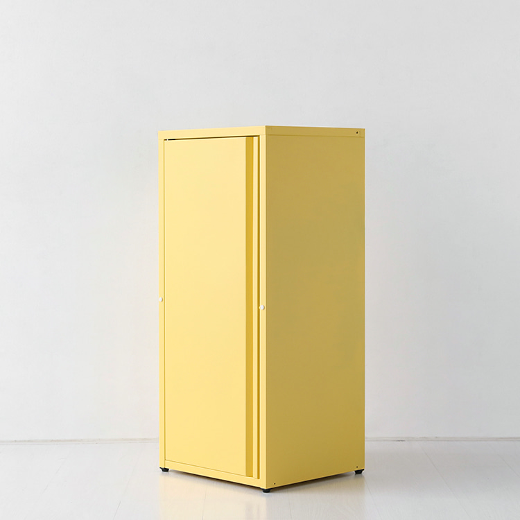 도미닉 캐비넷 1문 수납장 40x35x87, 3단, 옐로우 2844.2020 이미지 3