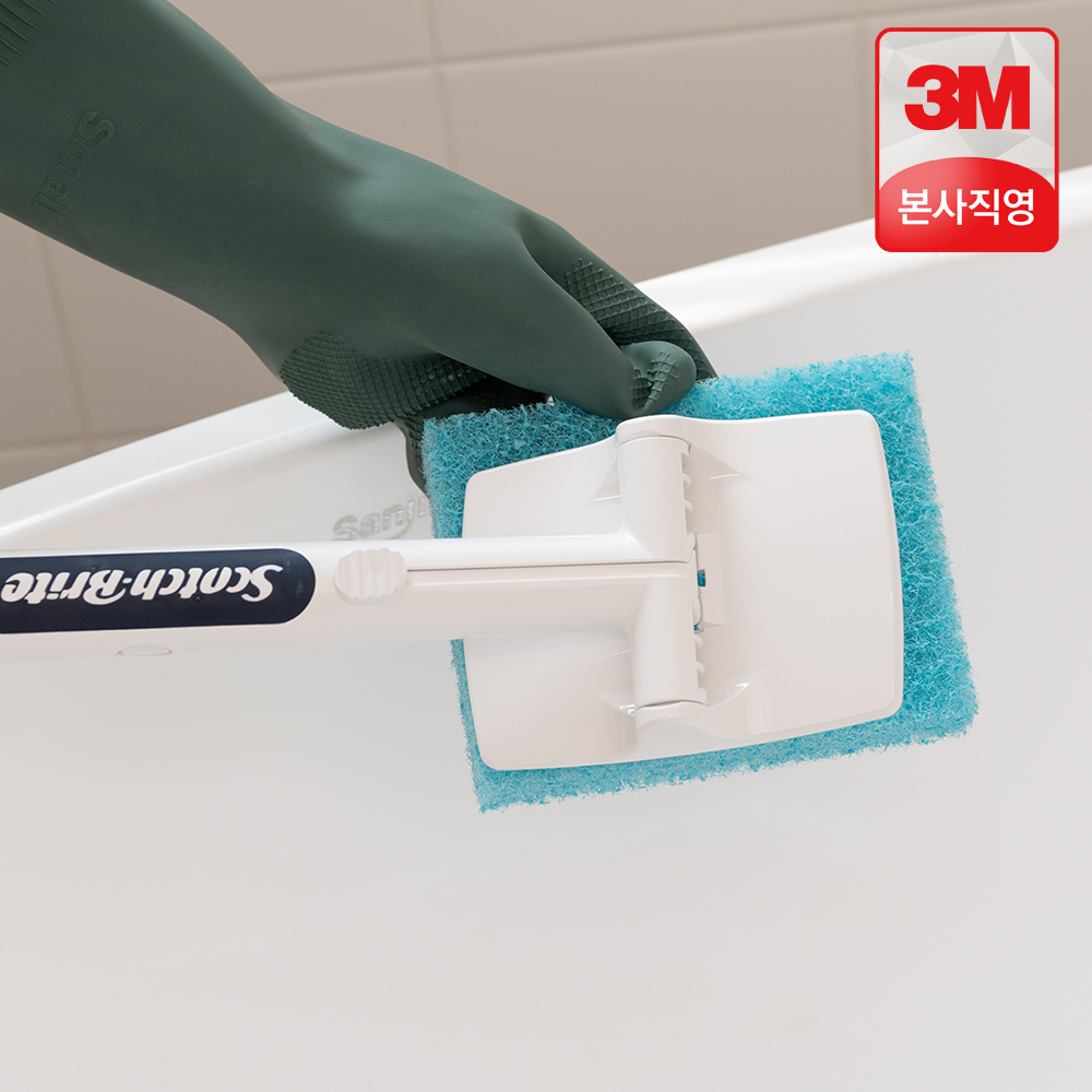 3M 올인원 욕실청소용 크린스틱 리필 12개 + 롱핸들세트 / 스카치브라이트 - 상세 이미지 5