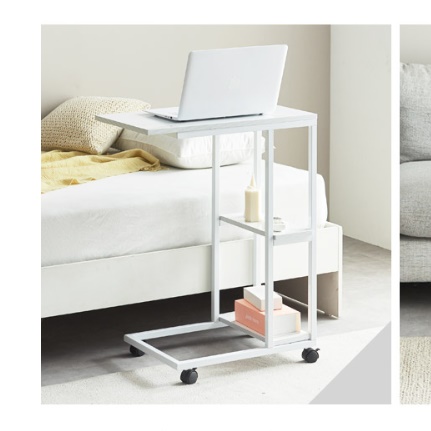 이동형책상 바퀴달린 책상 이동식침대테이블 침대용 책상