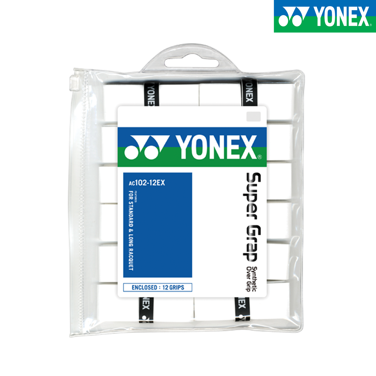 요넥스 AC102EX 배드민턴그립 2COLOR 고무그립 (12개입) - 상품 이미지