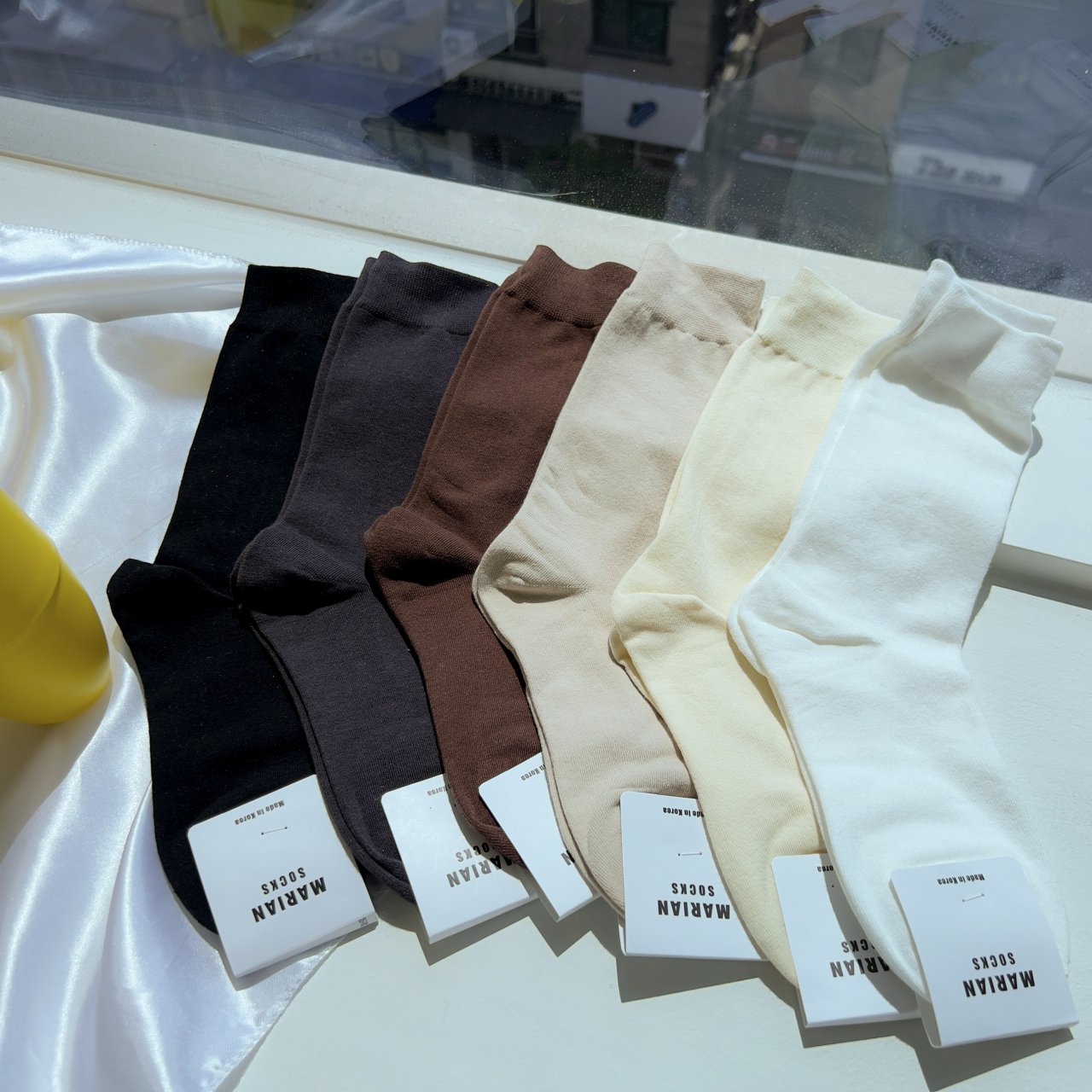 [리햅] 마스트 컬러 스판 데일리 양말 여성 삭스 - 상세 이미지 3