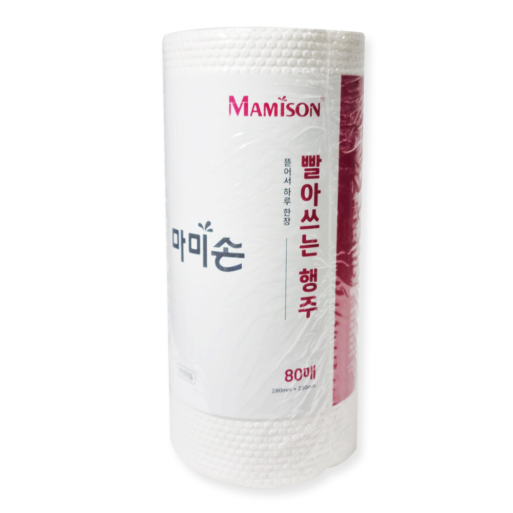마미손 뜯어쓰는 일회용 행주 80P - 상품 이미지