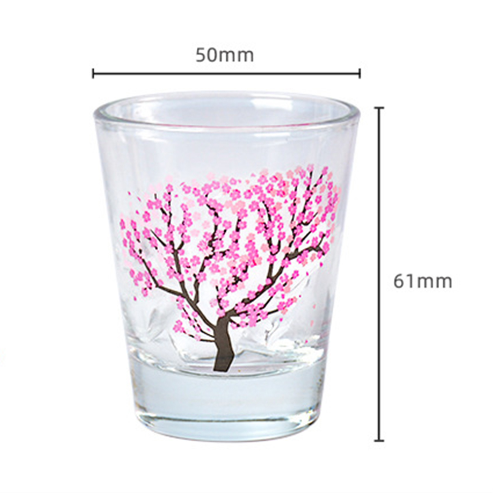 꽃피는술잔 변하는 특이한 벚꽃 소주잔 고량주 중국술 사케잔 50ml - 상세 이미지 5