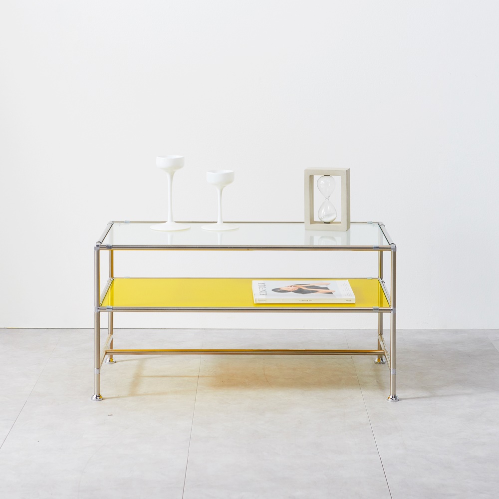 첼라 미드센추리 모던 테이블 모듈 높은 투명 테이블