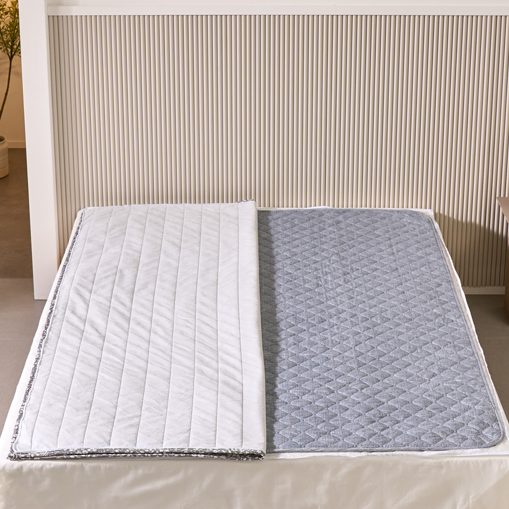 이노크 탄소매트 빨아쓰는 인체감지 카본 전기요 침대 그레이