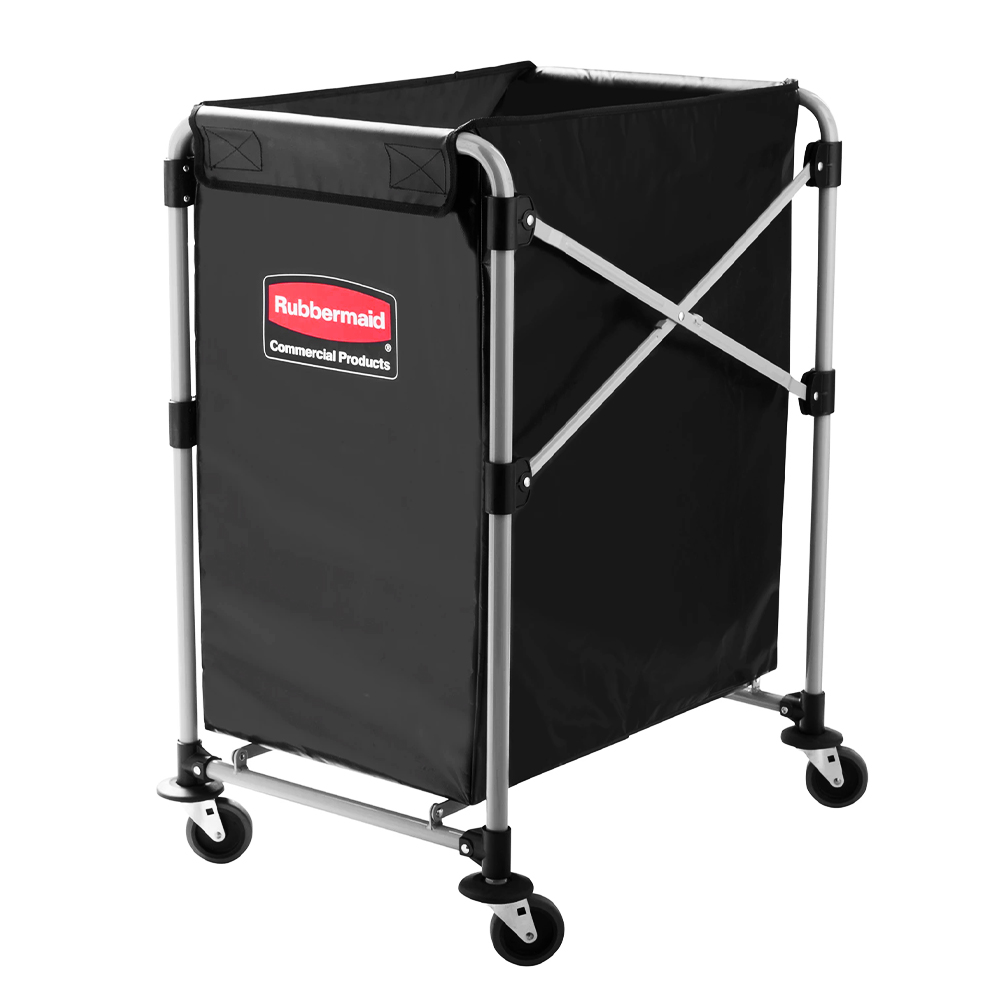 러버메이드 접이식 X카트 (150L) 1881749 다목적카트 린넨카트 운반기 호텔 숙박업소