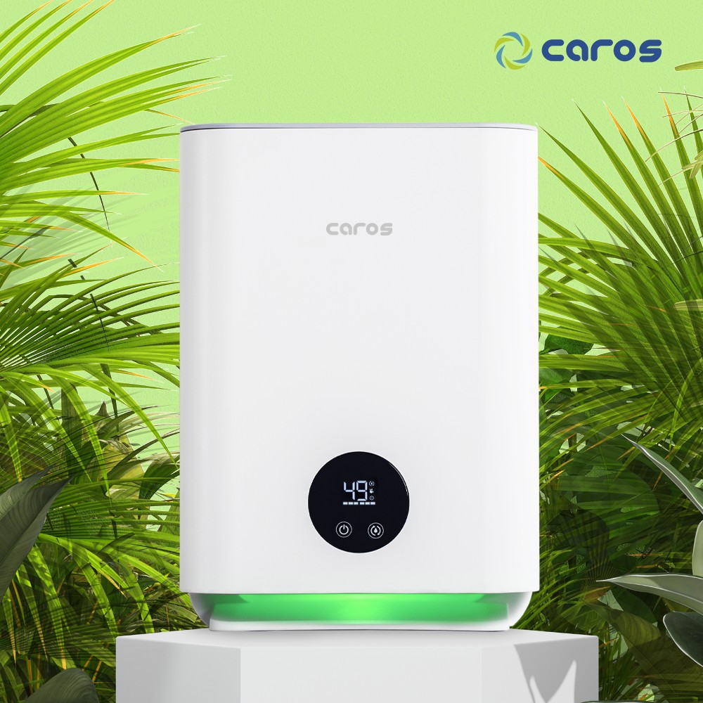 캐로스 자연 기화식 초음파 가습기 통세척 대용량 사무실 무소음 UV살균 무드등 공기청정