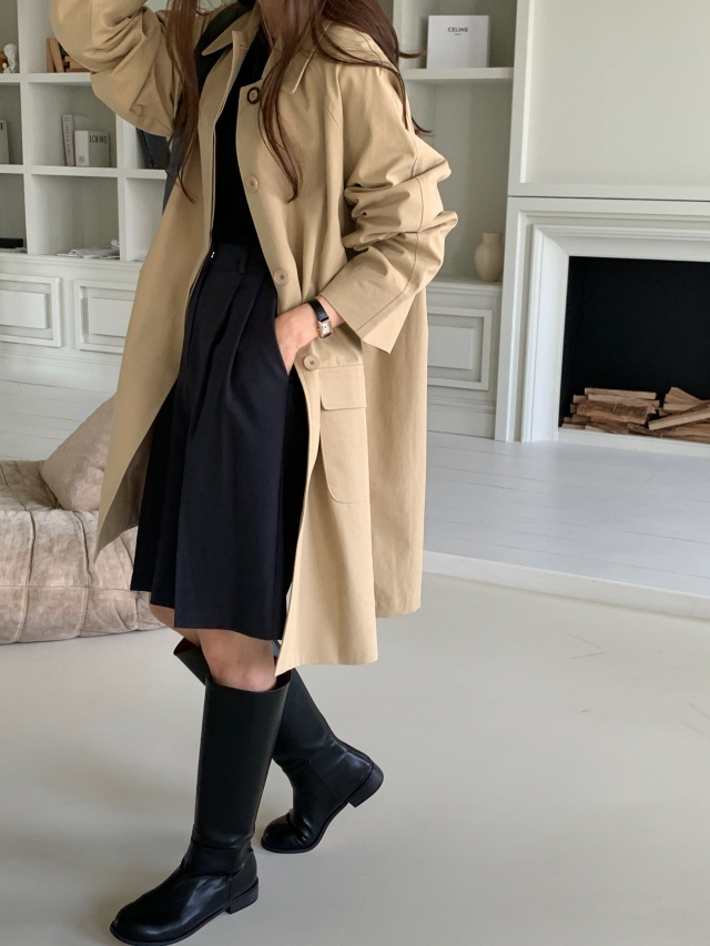 JILL STUART トレンチコート コート リヨセルナイロンスプリング
