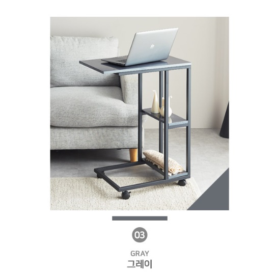 이동형책상 바퀴달린 책상 이동식침대테이블 침대용 책상