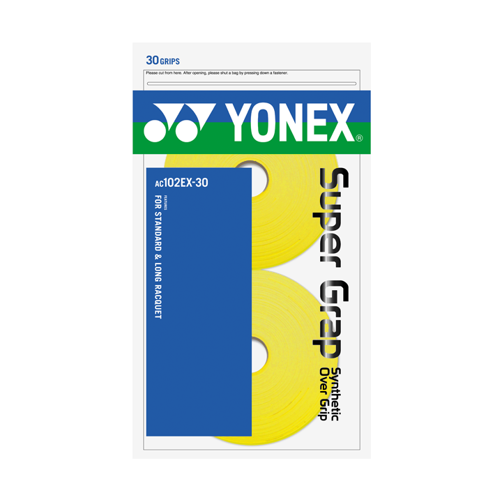 요넥스 AC102EX 배드민턴그립 옐로우 고무그립 (30개입) - 상세 이미지 2