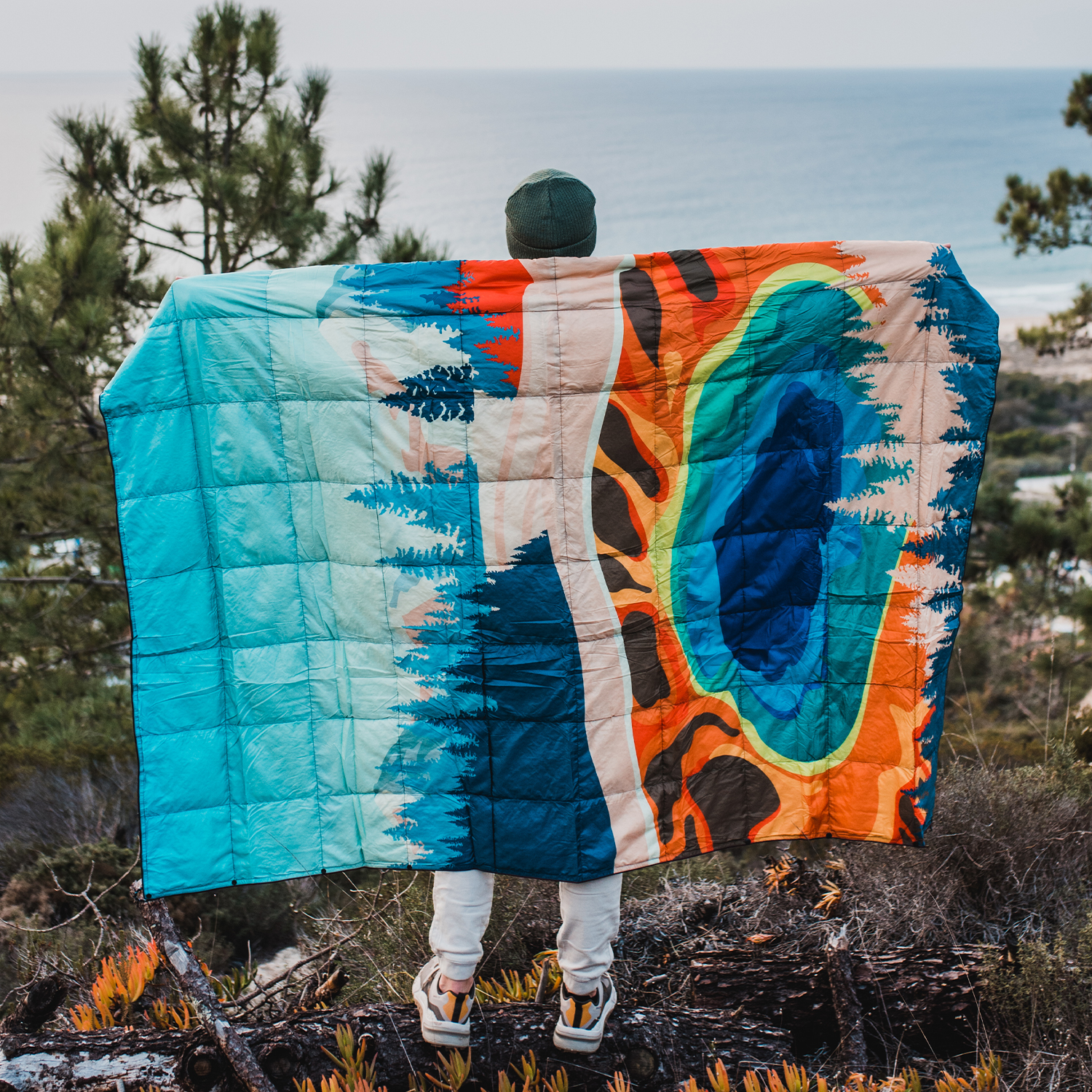 덕다운 패딩담요 캠핑이불 차박 초경량 사계절 다용도 침낭 블랭킷 프로