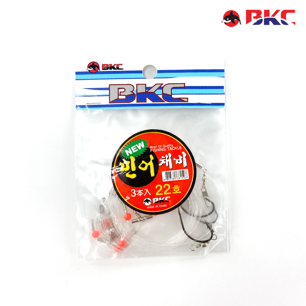 민어채비 농어 광어 외수질 생미끼 편대 바늘 채비 바늘 BK-378 22호(3개입) - 상세 이미지 3