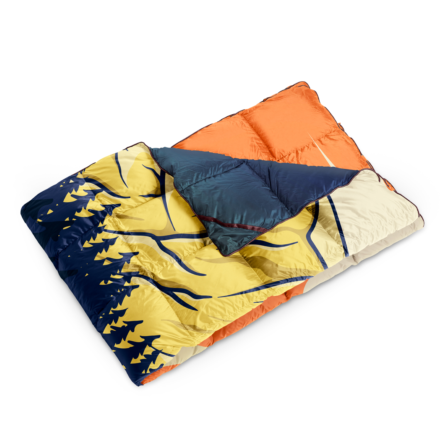 덕다운 패딩담요 캠핑이불 차박 초경량 사계절 다용도 침낭 블랭킷 프로 블루마운틴