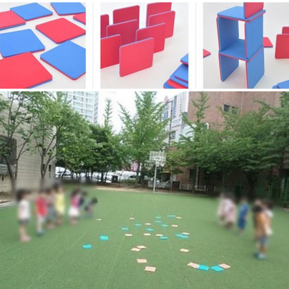 판뒤집기 25cm 1개입 레크레이션게임 단체 체육대회 명랑운동회용품 색판 짝짝이 협동놀이 - 메인 이미지