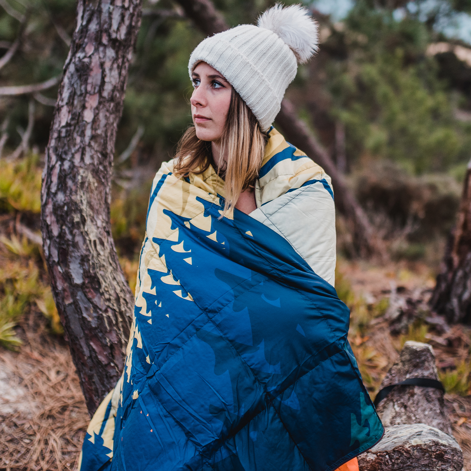 덕다운 패딩담요 캠핑이불 차박 초경량 사계절 다용도 침낭 블랭킷 프로 블루마운틴