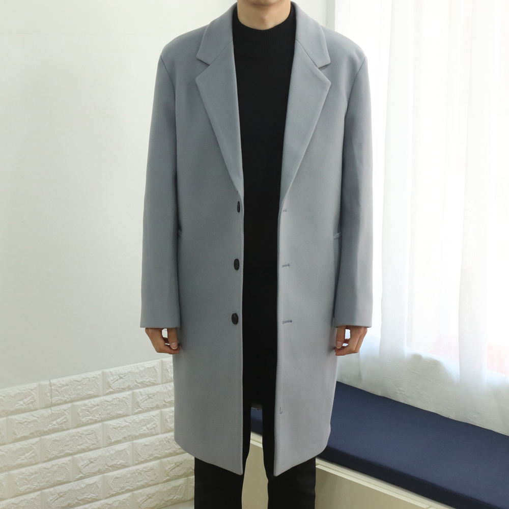 남자 코트 빅사이즈 겨울 울 남자 캐시미어 코트 이미지 4