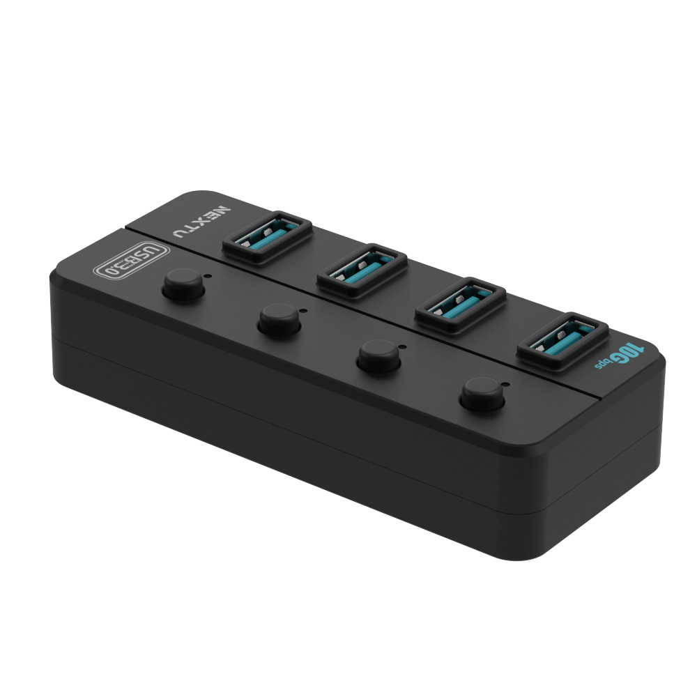 넥스트유 USB 3.0 GEN2 4포트 무전원 허브 813U3NP-10G - 상세 이미지 4