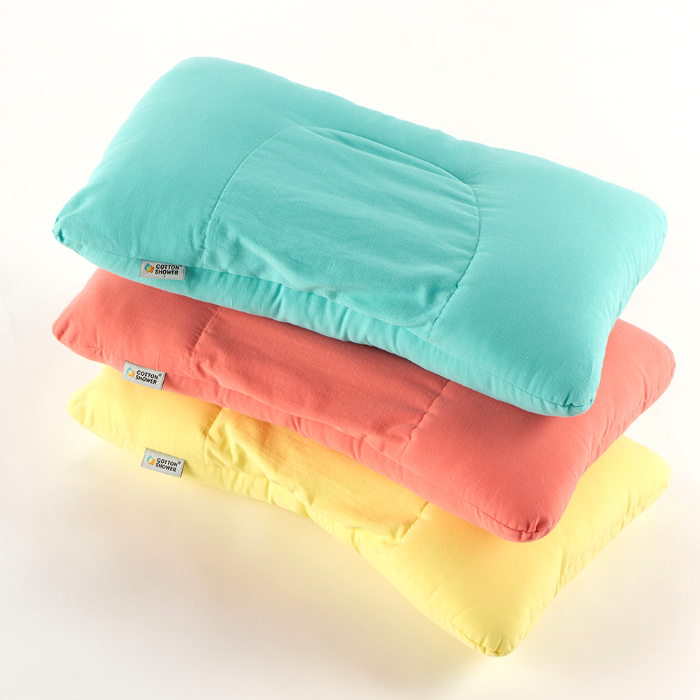 코튼샤워 잘잘만두 빨아쓰는 높이조절 기능성 어린이 경추베개 경추목 일자목 거북목 옆으로자는 키즈 주니어 낮은 짱구