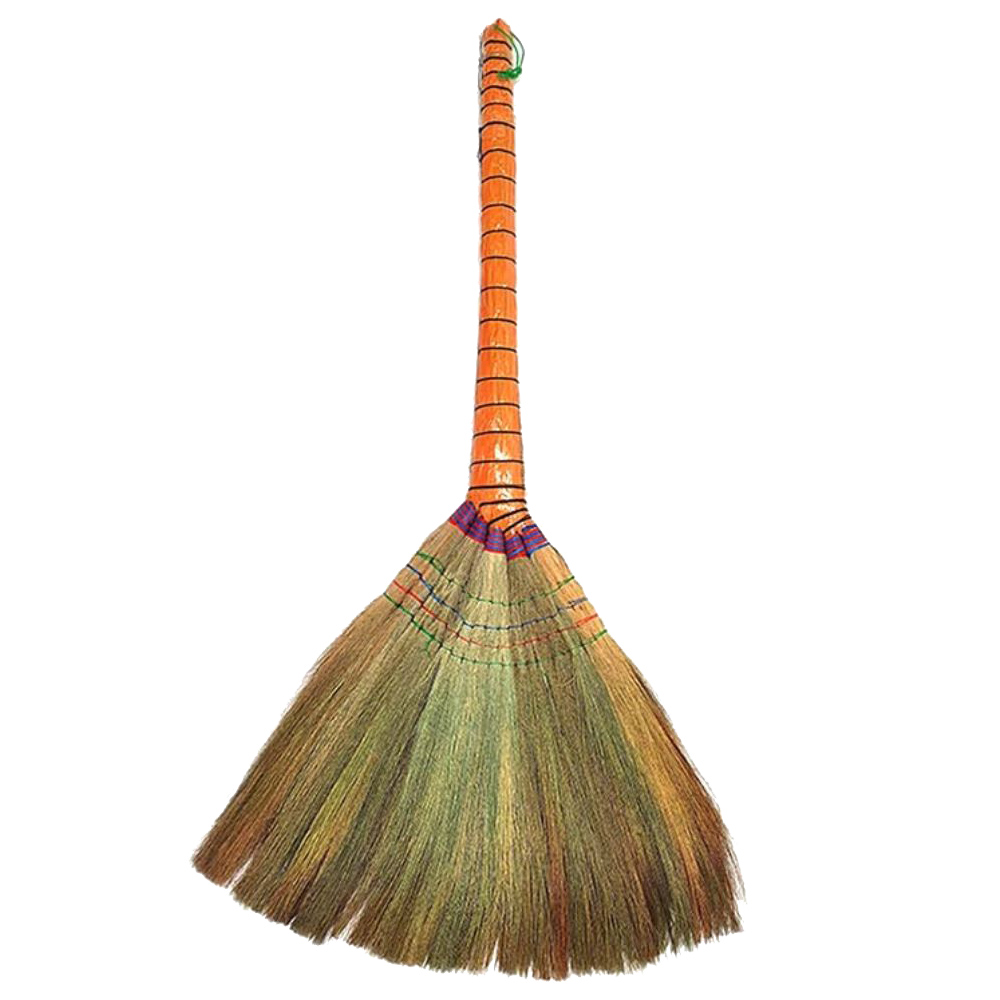 갈대비 실내 사무실 잘쓸리는 부드러운 튼튼한 갈대 빗자루 제품 이미지