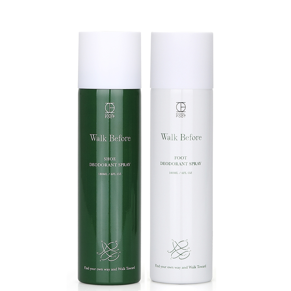 쿨풋 풋케어 2종 세트 발냄새 스프레이 180ml + 신발 탈취 스프레이 180ml - 상품 이미지
