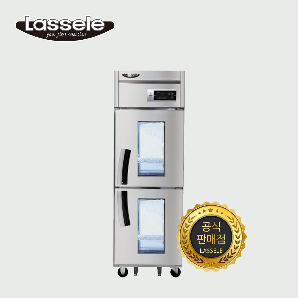 라셀르 25박스 냉장고 525R-2G 유리문 간냉식 제품 이미지