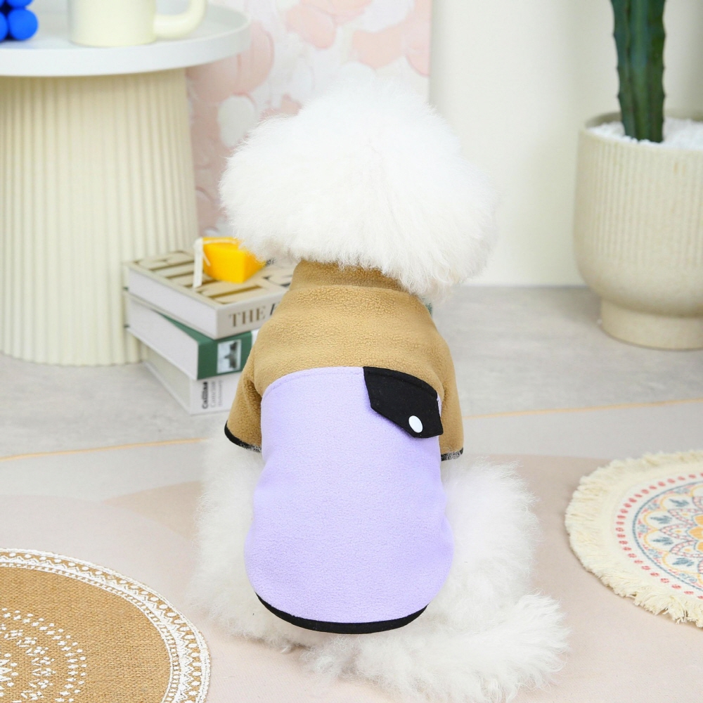 펫먼트 강아지옷 배색 후리스 이미지 6