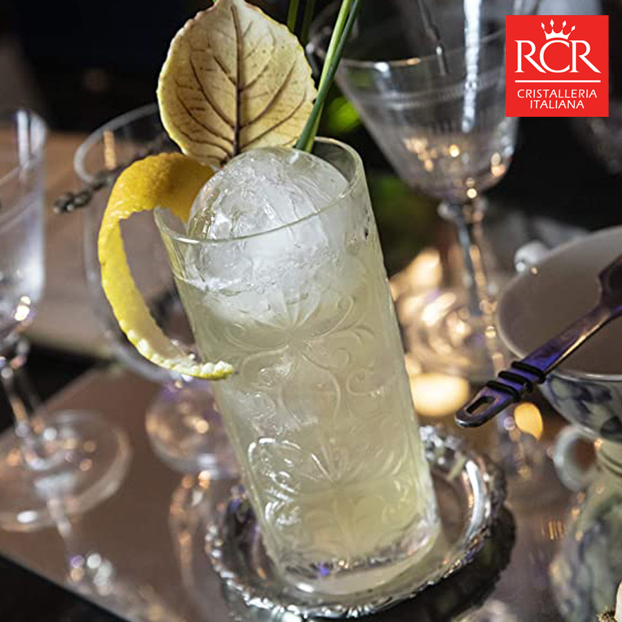 RCR 크리스탈 위스키잔 고급 술잔 선물세트 6P 370ml, 6개, 타투 하이볼잔