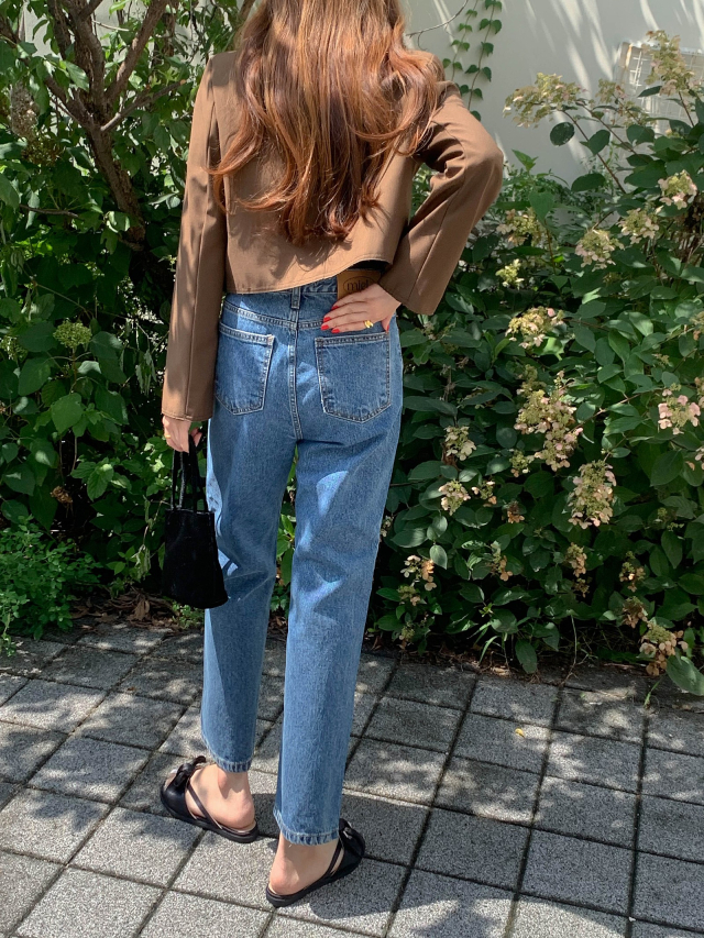 中青ストレートワイドデニムパンツ | ファッション通販サイト NUGU