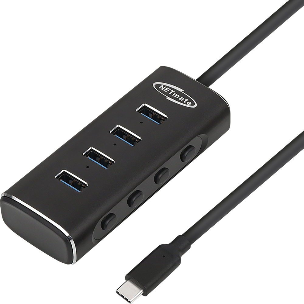 강원전자 넷메이트 USB3.1 Type C 4포트 허브 NM-UBC301 - 상세 이미지 2