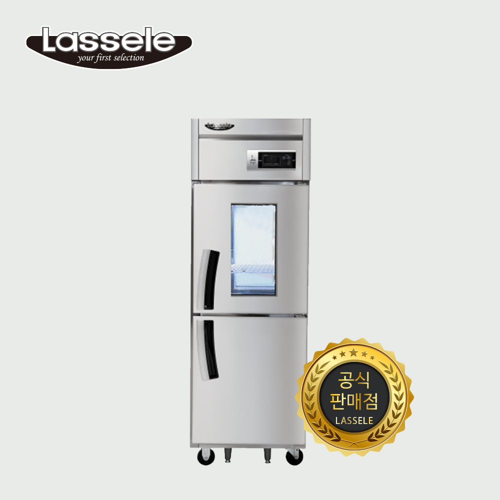 라셀르 25박스 냉장고 525R-1G 유리문 간냉식 제품 이미지