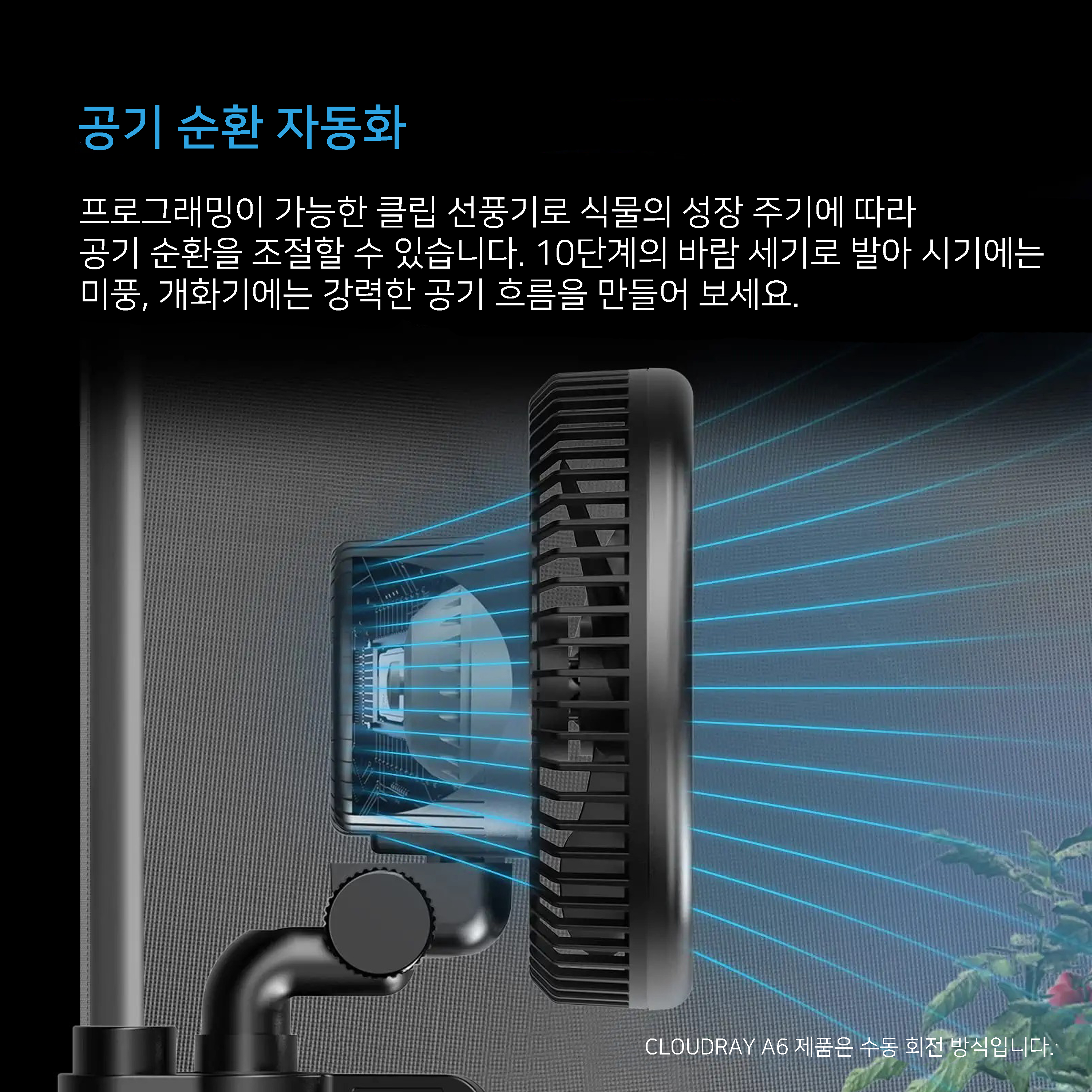 AC Infinity 그로우텐트 내부 식물