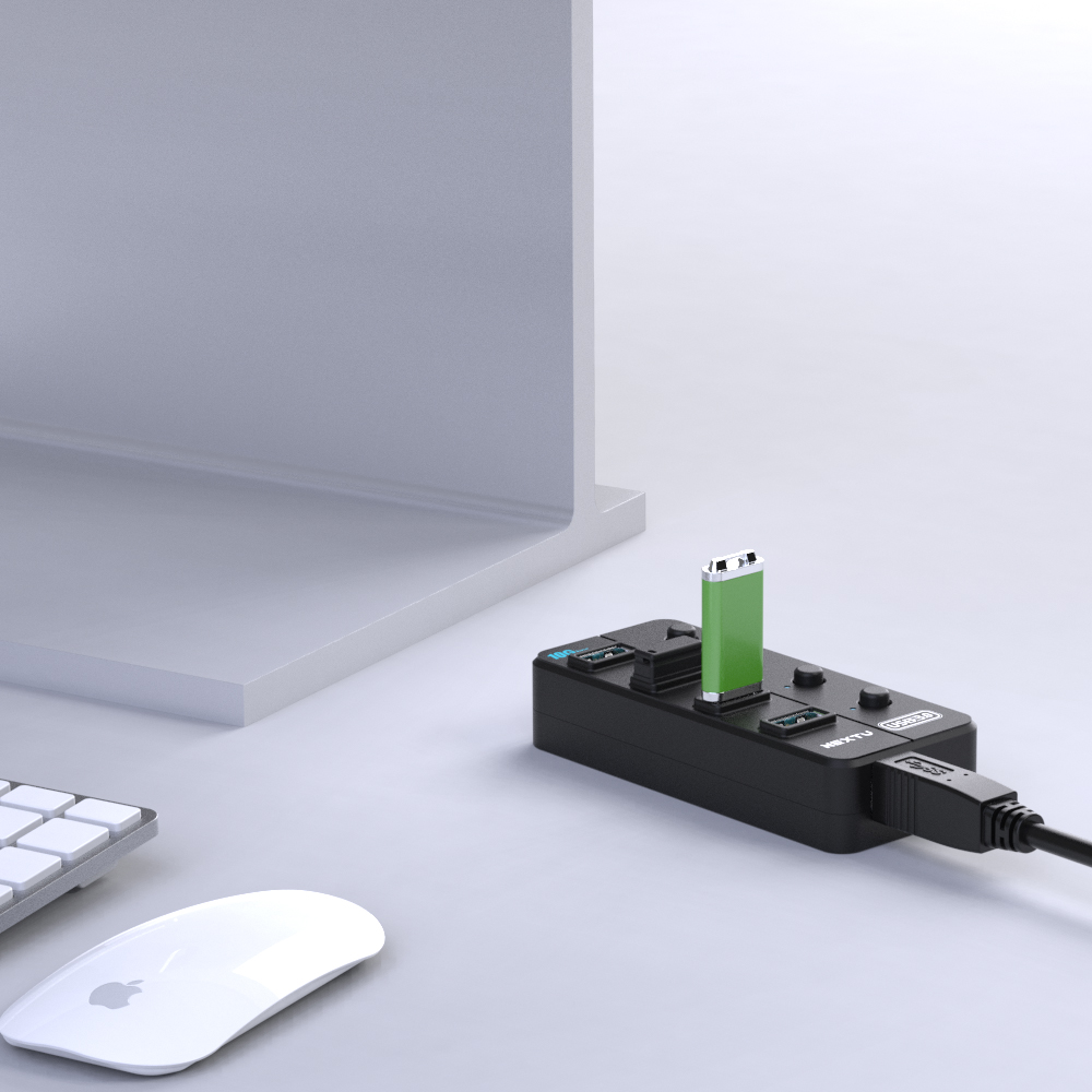 넥스트유 USB 3.0 GEN2 4포트 무전원 허브 813U3NP-10G - 상세 이미지 2