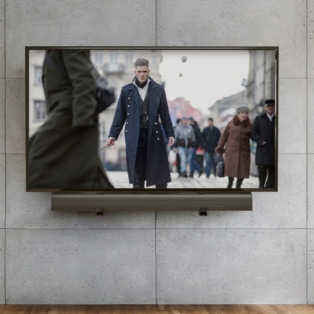 사운드바거치대 설치가 용이한 스탠드 벽걸이 tv 사운드선반 - 상품 이미지