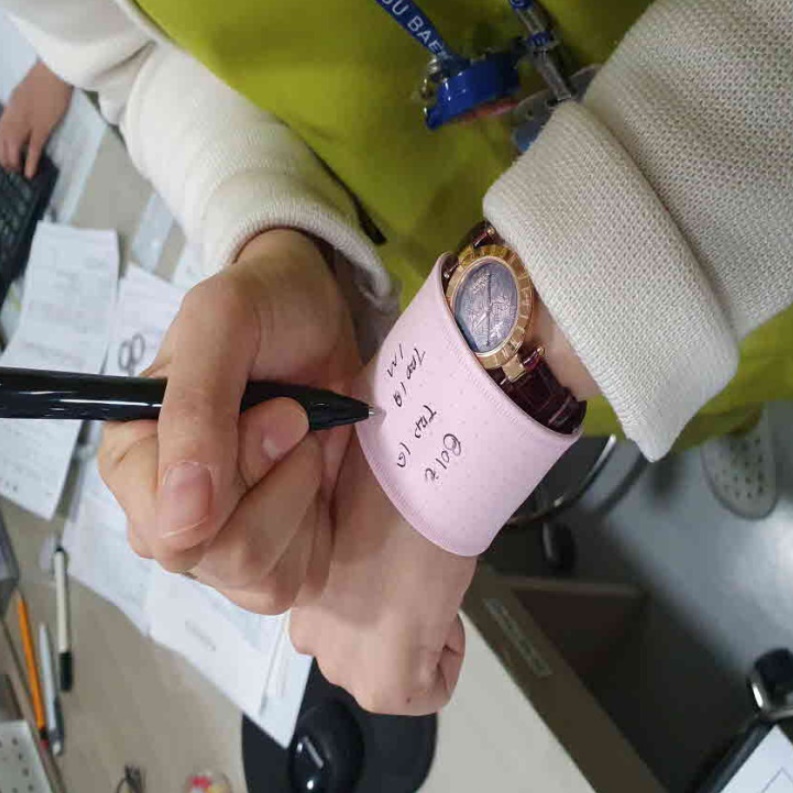 손목 팔찌 고급 메모 노트 아이디어 노트 휴대용 작은 노트 - 메인 이미지