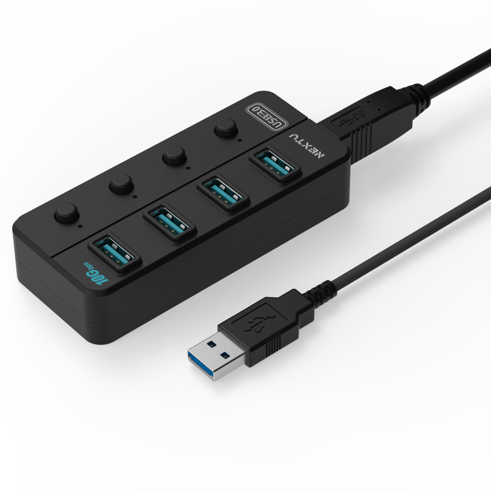 넥스트유 USB 3.0 GEN2 4포트 무전원 허브 813U3NP-10G - 상세 이미지 3