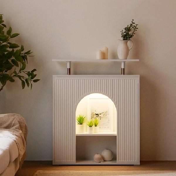 고급 콘솔 장식장 북유럽 콘솔 벽난로 수납장 유럽풍 포인트 가구