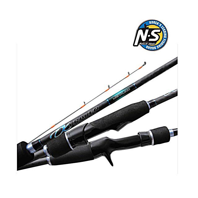 NS 엔에스 블랙홀 크라켄 메탈리코 한치 낚시대 한치로드 스피닝 S-762M-ST - 상품 이미지