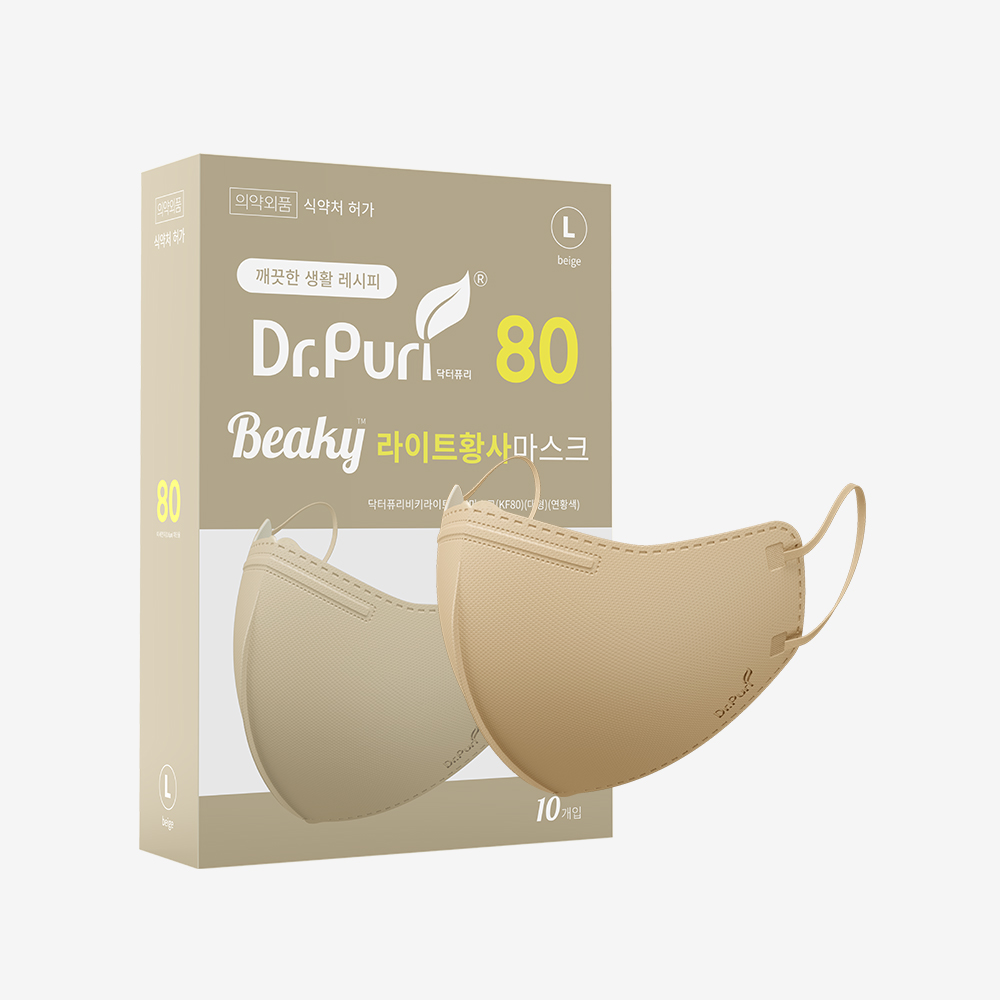 닥터퓨리 KF80 비키 새부리형 황사마스크 10매입