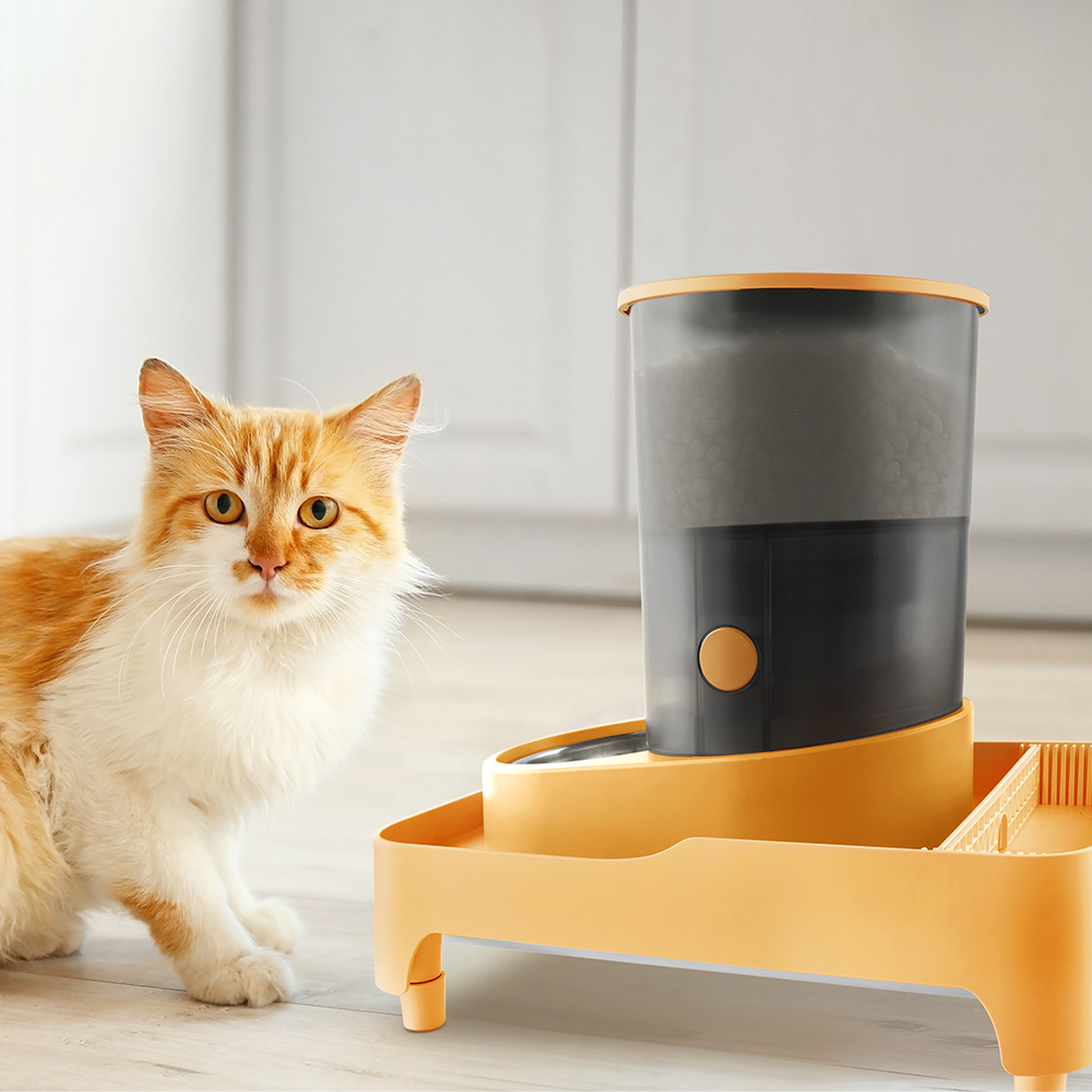 바비온 강아지 고양이 자동 급식기 급수기 정수기 받침대