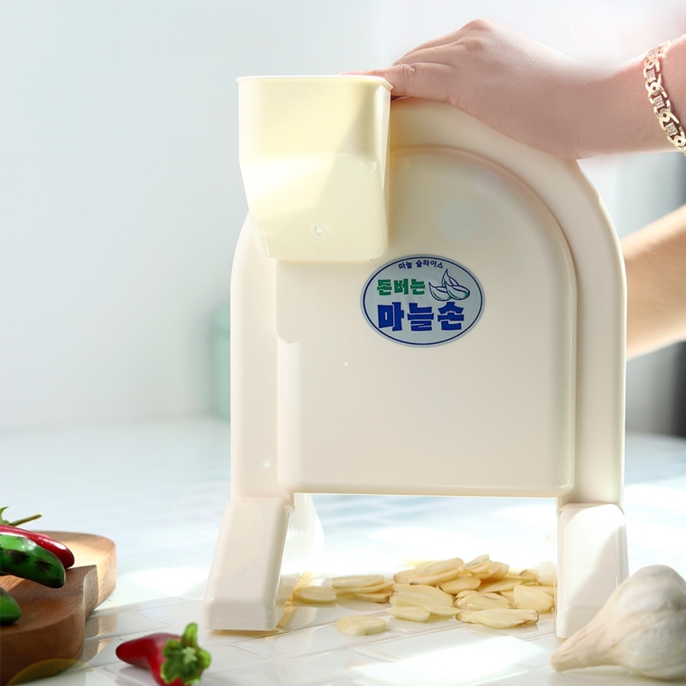 수동 마늘 슬라이서 편마늘 써는기계 - 메인 이미지