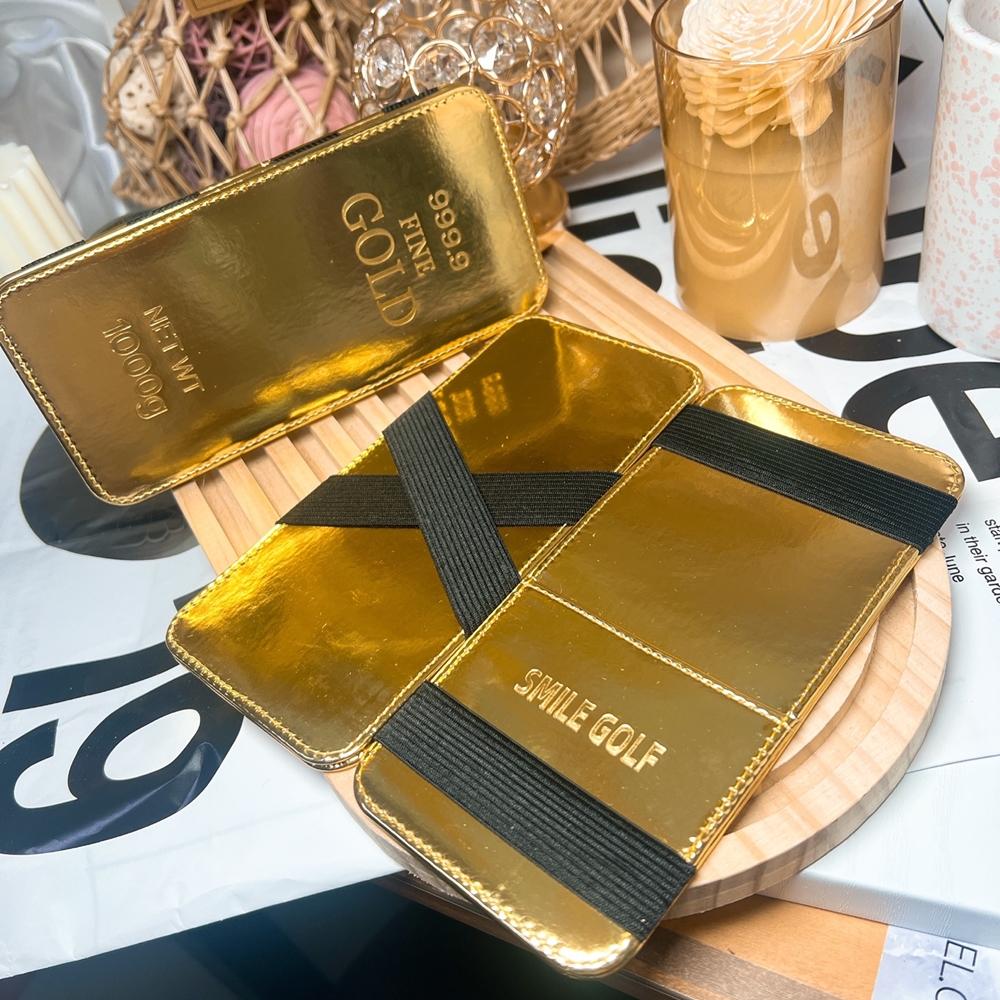 골드바 골프요술지갑 라운딩내기지폐보관용 필드용품
