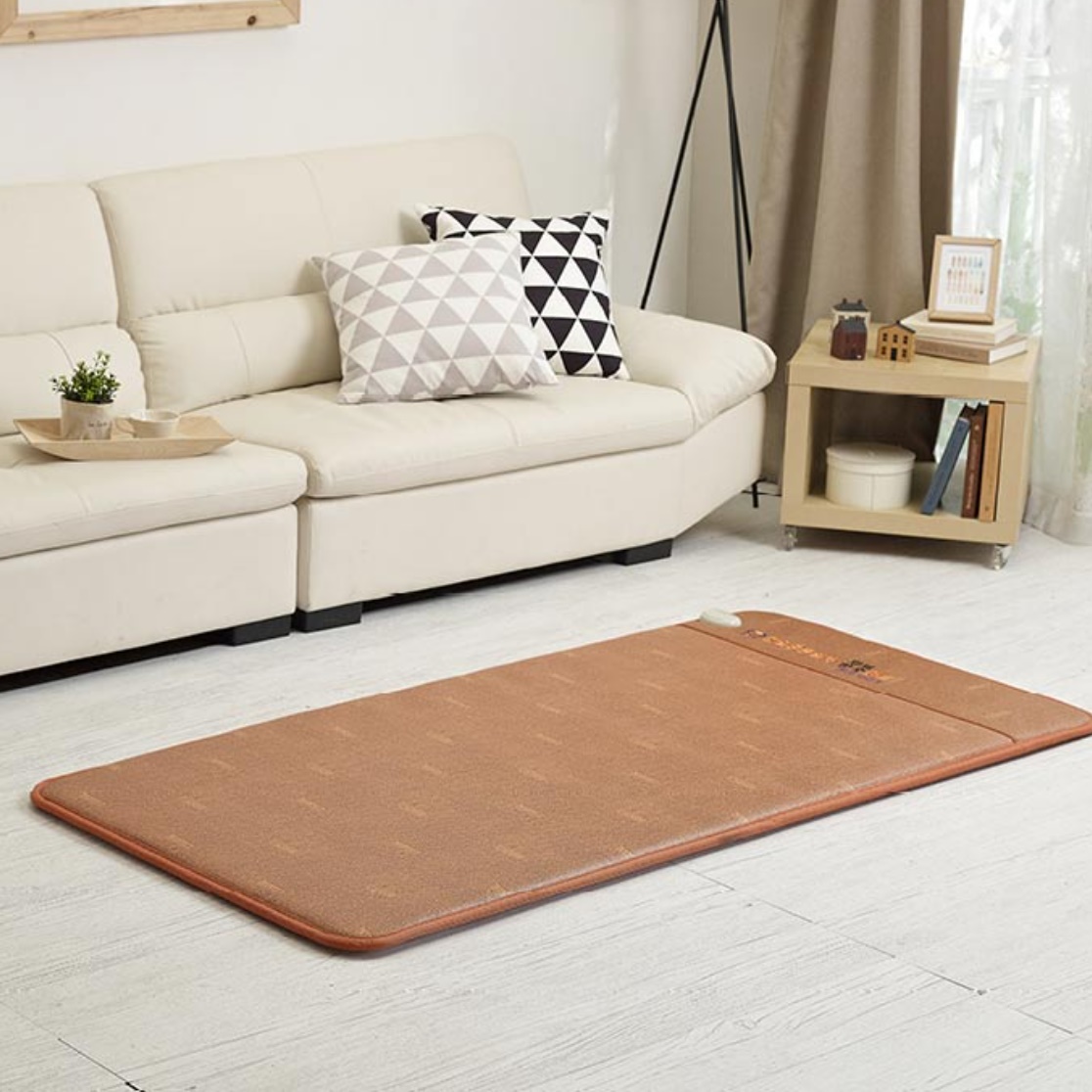 황토 전기장판 황토 전기 매트 온열 참숯 더블 한일