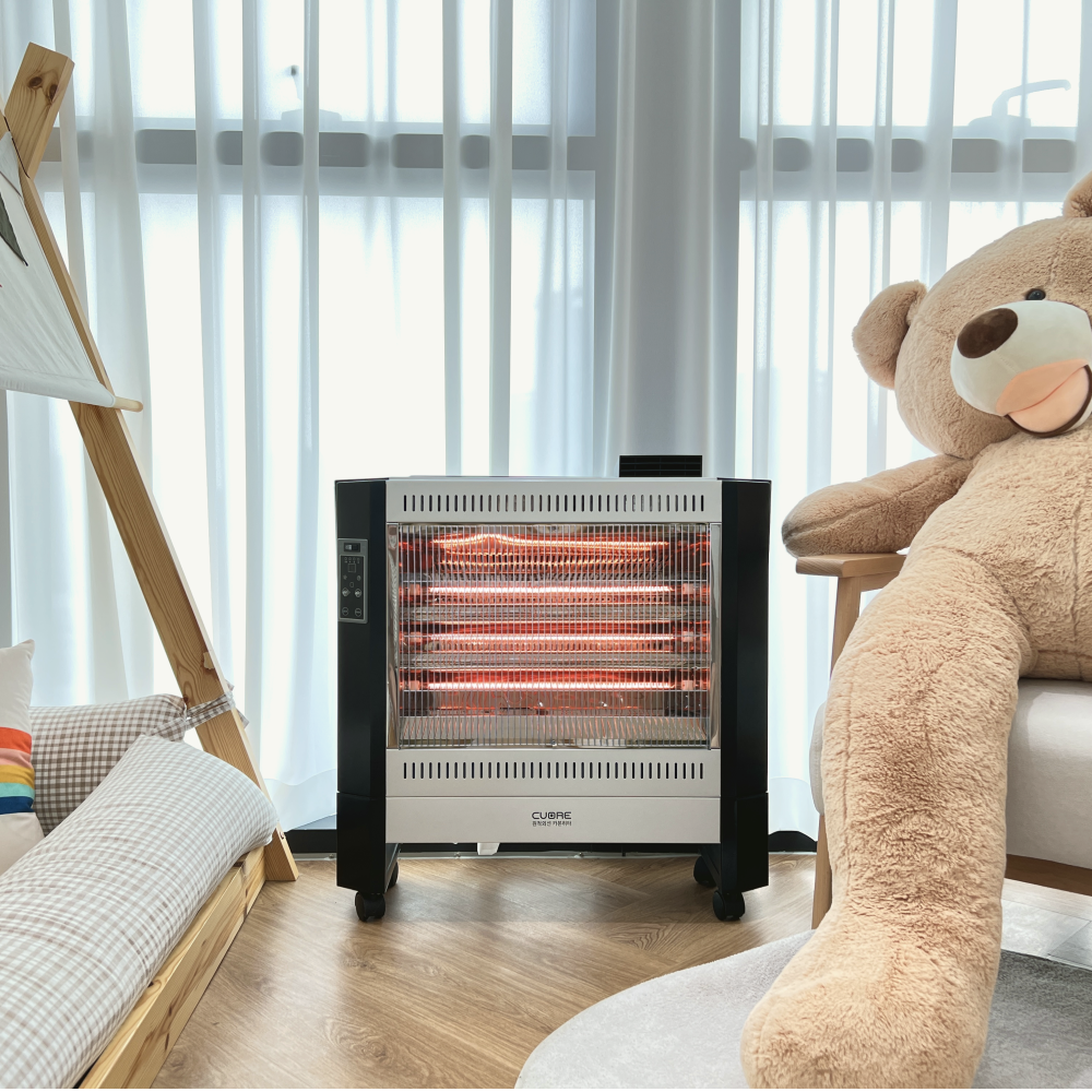 원적외선 전기 히터 카본 대형 난로 까르페 사무실 온열기 발 난방 기구 스토브 업소용