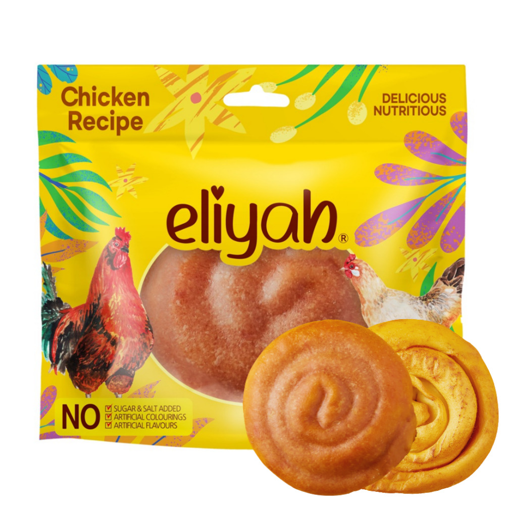 엘리야 치킨롤 오래먹는 중 대형견 큰 강아지 치석제거 간식 우유 덴탈 껌 개껌 100G