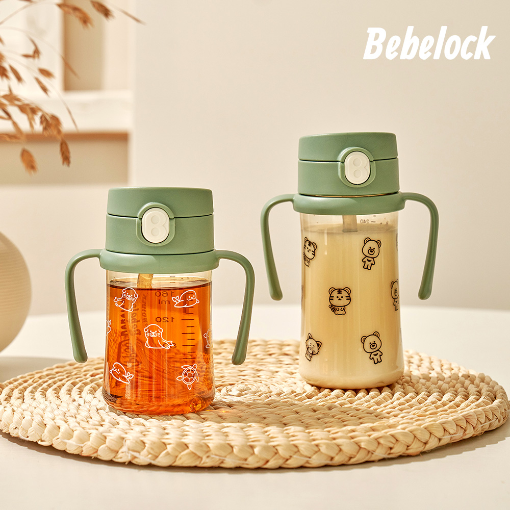 1+1 베베락 아이와 PPSU 원터치 추&빨대컵 210ml / 물샘+역류 방지 간편세척 국산