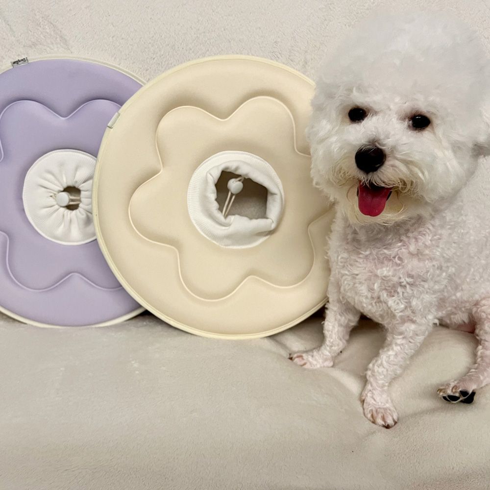 더플래 강아지 깔때기 고양이 가벼운 반반 초경량 넥카라  L