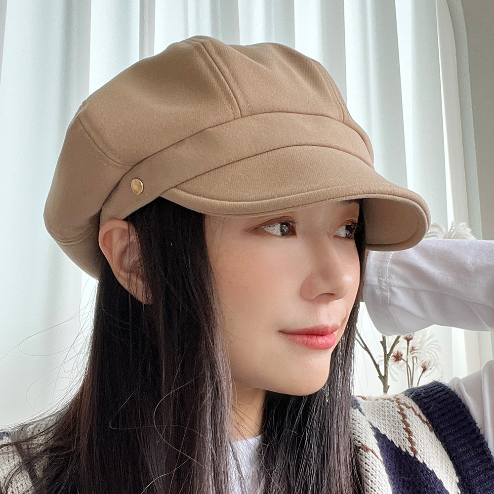 소프트 금장 브레드 팔각모자 여성 헌팅캡 - 상세 이미지 2