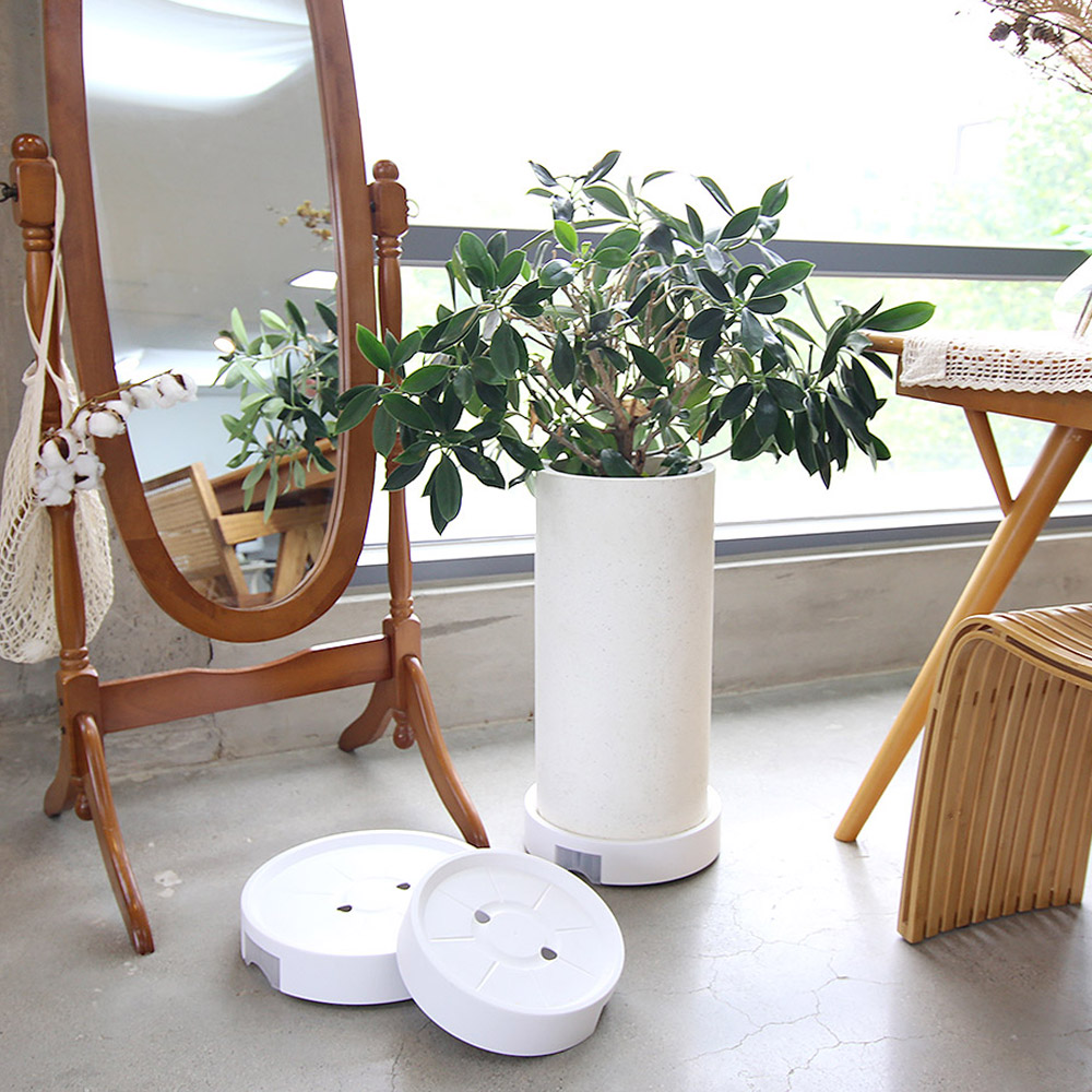 화분받침대바퀴 이동식 대형 원형 1호 물받침대