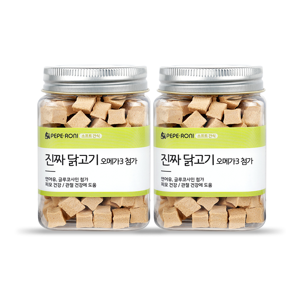 페페로니 진짜 오메가3 닭고기 2개 세트